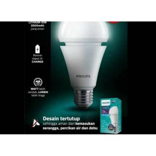 Lampu Emergency Philips Led W Watt Watt W Bohlam Sentuh Anti Aliran