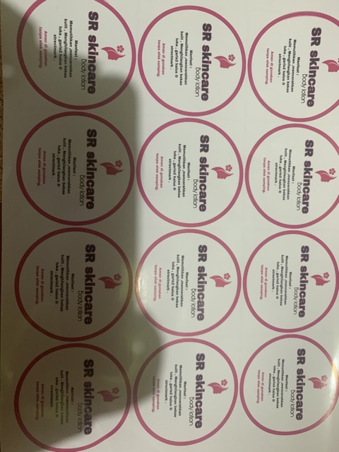 1 Paket Bahan Handbody Racikan Free Stiker Merk Handbody Bebas Desain Sesukamu Shopee Indonesia