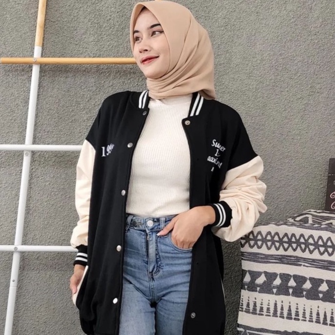 Atasan Wanita Terbaru Summer 199X Baseball XXL Bahan Pleece Terbaru