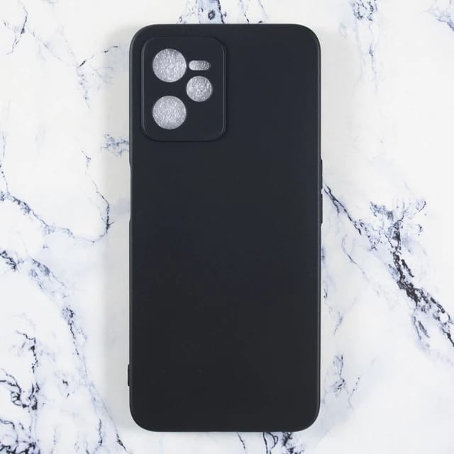 REALME C35 C33 C30 C31 CASE FULL BLACK PREMIUM SILIKON HITAM SOFTCASE KARET CASING PROTECT CAMERA COVER PELINDUNG KAMERA