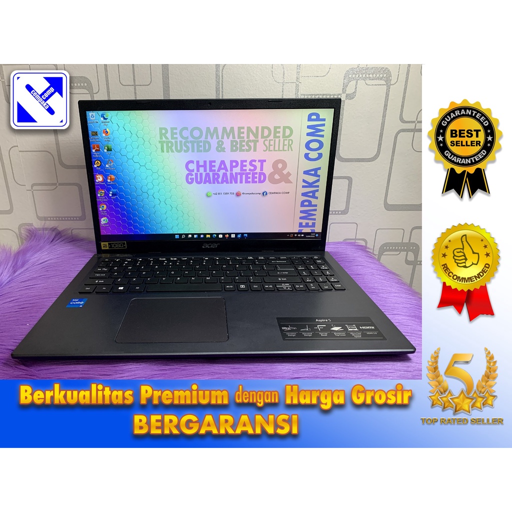 Acer Aspire A515-56 Core i5-1135G7 8GB SSD 512GB Garansi