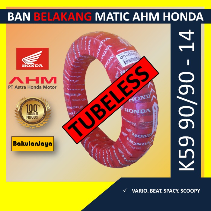 Ban Belakang TUBELESS 90/90-14 Vario Beat Scoopy AHM Honda Matic tubeless