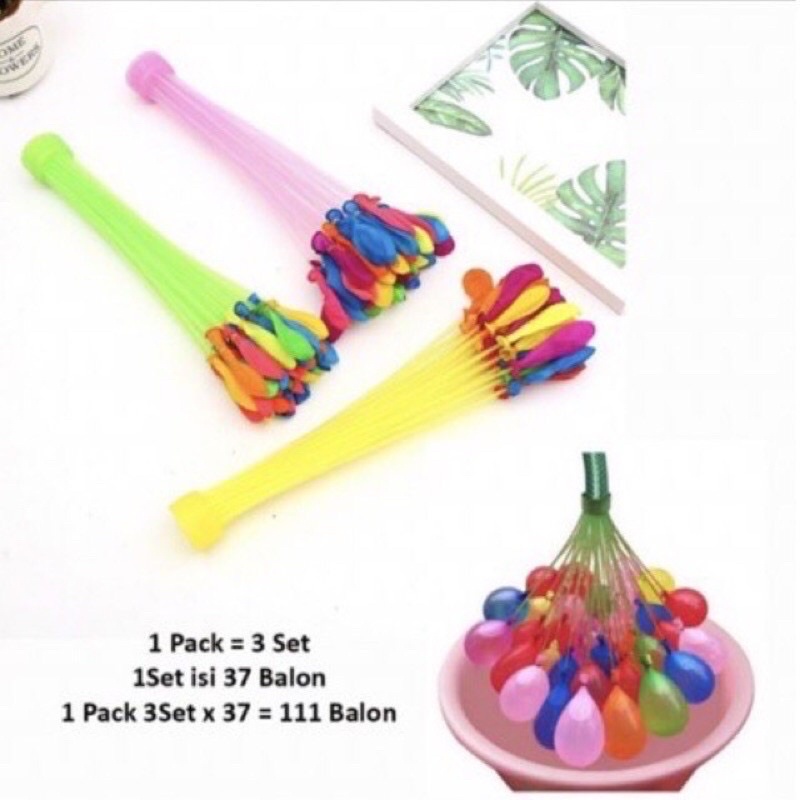 Balon Air Selang Kecil Isi 111pcs