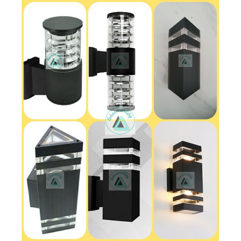 Lampu Dinding Pilar Outdoor Besar / Wall Lamp Minimalis