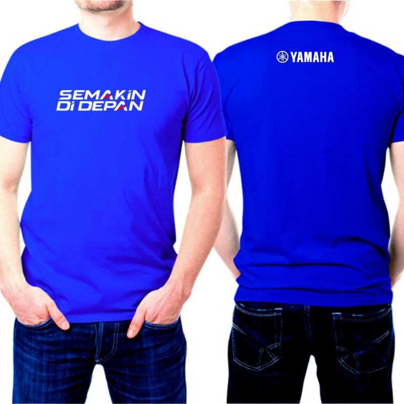 baju otomotif kaos tulisan yamaha semakin didepan