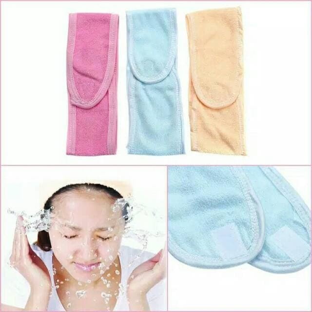 FACIAL HEADBAND BANDO MANDI / Bandana Masker / Bando Handuk - KECIL - random, kecil