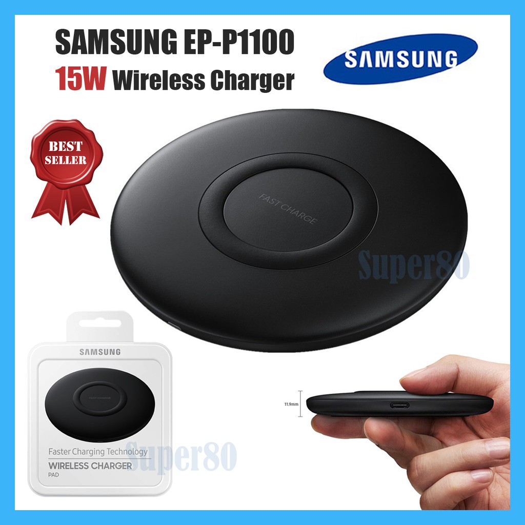 Samsung Wireless Charger 15W EP-P1100 OEM Charging Pad Qi Fast Charge Xiaomi iPhone Oppo