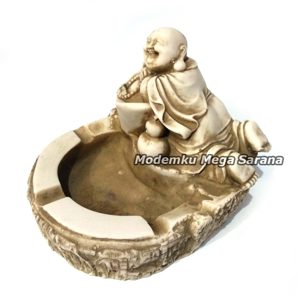 Asbak Rokok Fiber Glass ASB-FG05 - Patung Dewa Uang Julaihut Buddha