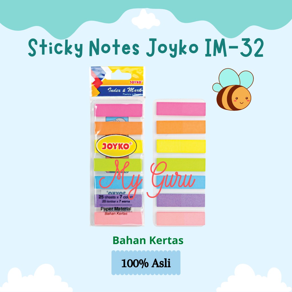 

[SET] JOYKO INDEX & MARK PENANDA PEMBATAS MEMO STICKY NOTES IM-32 (KERTAS)