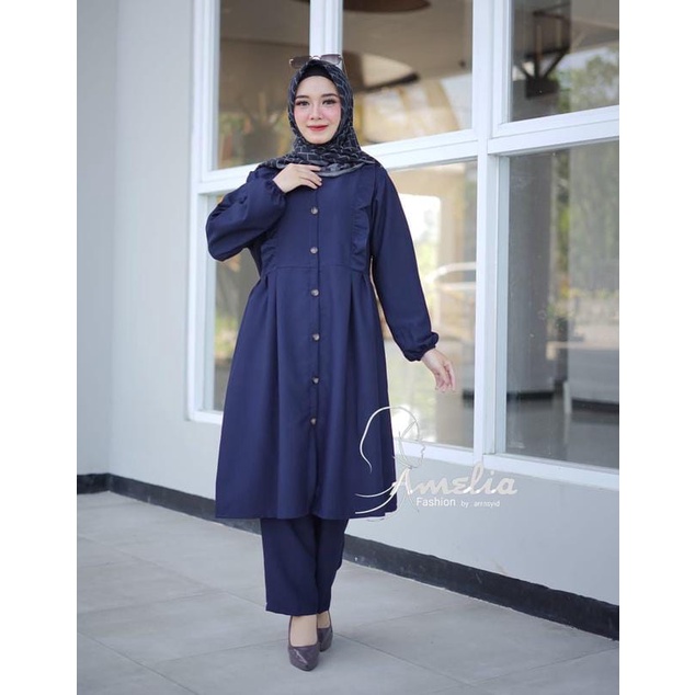 Macam One Set ORI Aku Karissa Itycrepe model renda dibawah kanan variasi combiansi warna cantik Anni