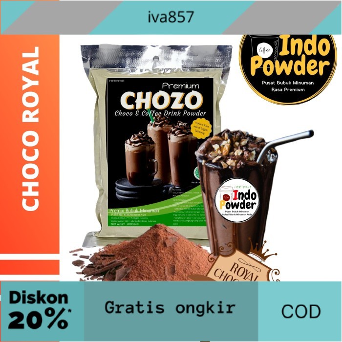

PROMO Bubuk Minuman CHOCO ROYAL 1Kg - Bubuk CHOCO ROYAL 1Kg - CHOCO ROYAL GRATIS ONGKIR