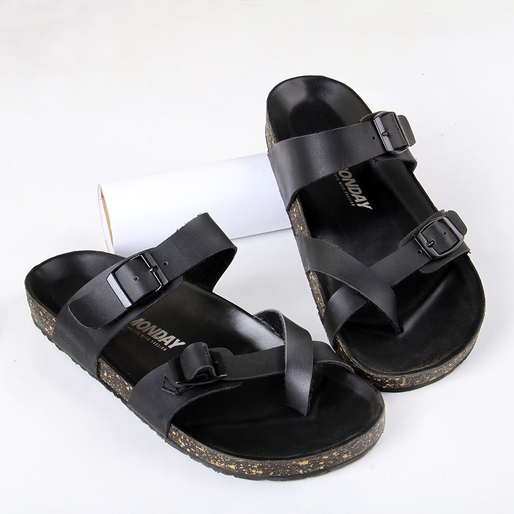 JACK FULLBLACK |ManNeedMe x Monday| Sandal Jepit Pria Casual ORI