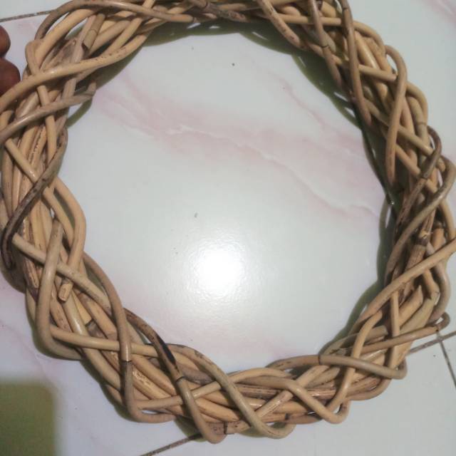 RING ROTAN DIAMETER 30CM/backdrop/dekorasi