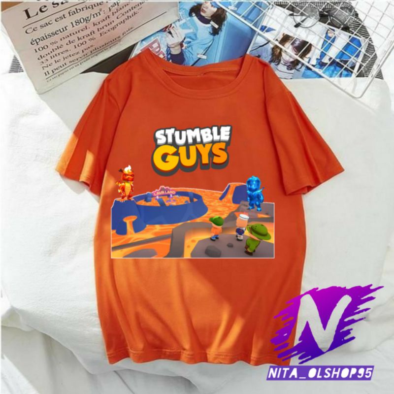 koas anak stumble guys lava land baju stumble guys map lava land