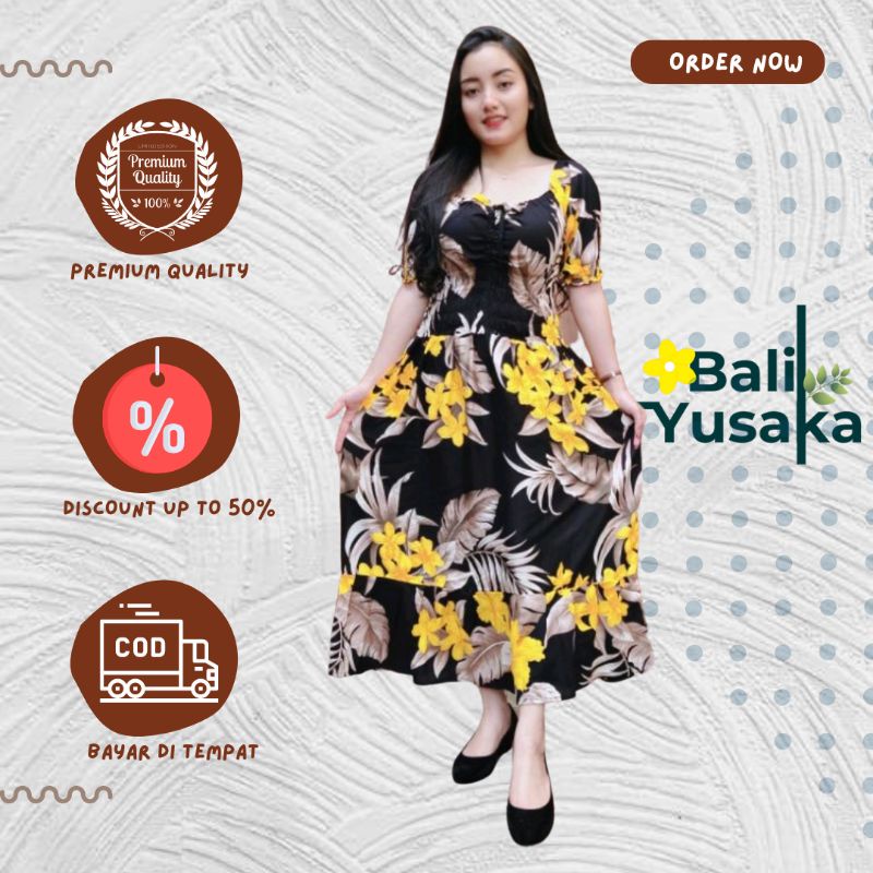 Dress Daster Panjang Cassandra Motif Bunga Lily Lengan Pendek Rayon Super Premium Bali Terbaru Kekinian Pakaian Baju Dres Murah Wanita Cewek Perempuan Ibu Ibuk Hamil Dan Menyusui Termurah Grosir Casual XL Jumbo Lokal Santai Adem Busui Ori Maxi Midi Muslim