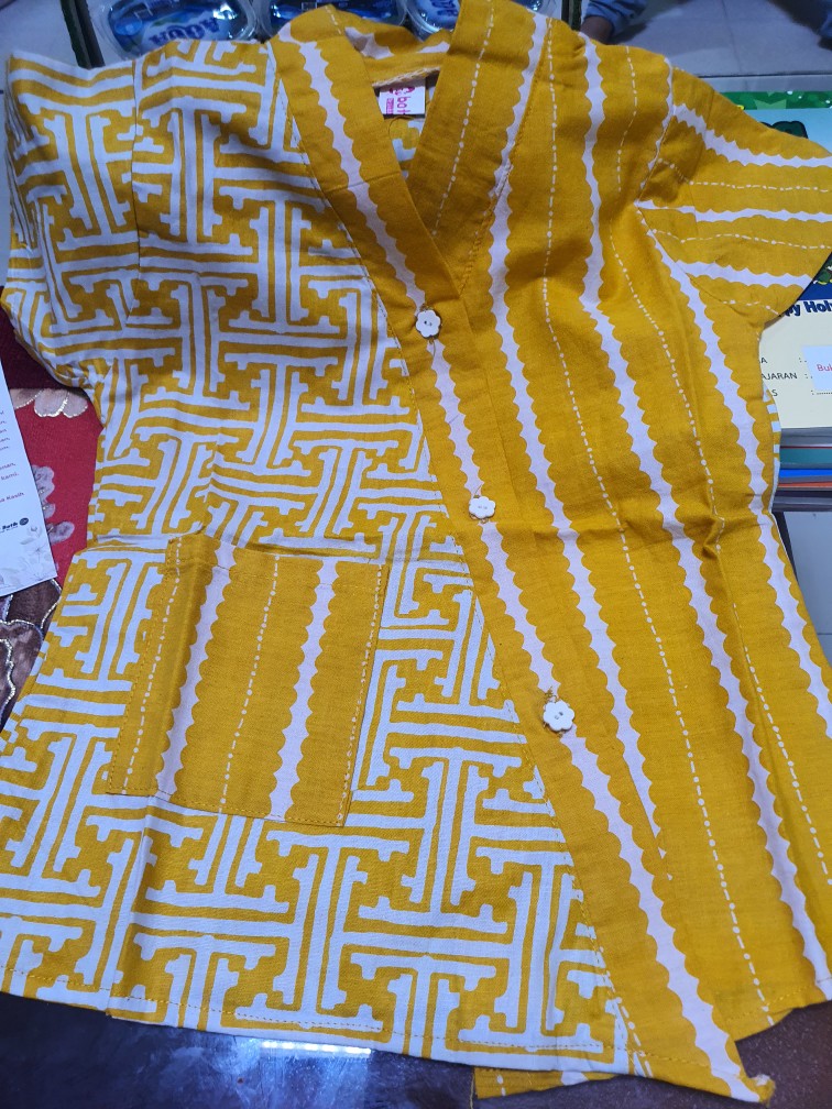 Blus Kimono Batik Unisex 4 Varian Bahan Katun Halus Bisa Dipakai Boys / Girls Nyaman Dan Tidak Panas