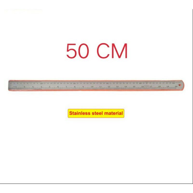 

Penggaris Stainless Steel Ruler Penggaris Besi Joyart 50 CM