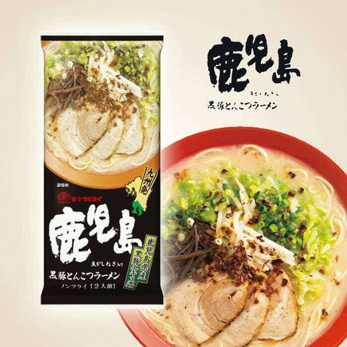 

Marutai Kagoshima Kurobuta Tonkotsu Ramen [186 Gram] [2 Porsi] NON HALAL