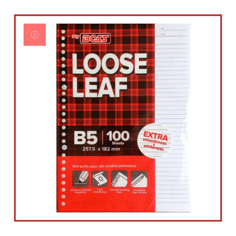 

Kertas File Loose Leaf B5 Isi 100