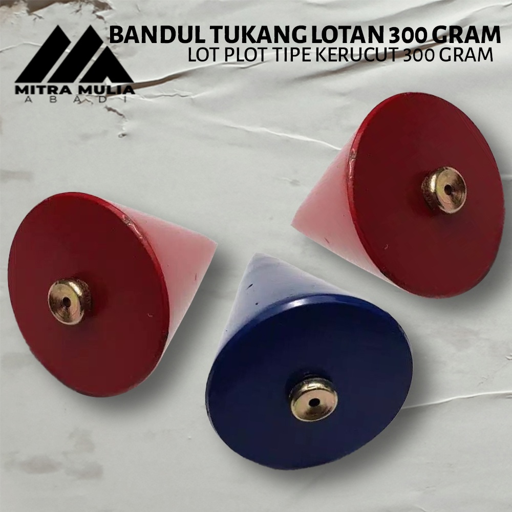 Bandul Tukang Lotan Lot Plot Tipe Kerucut 300 gram