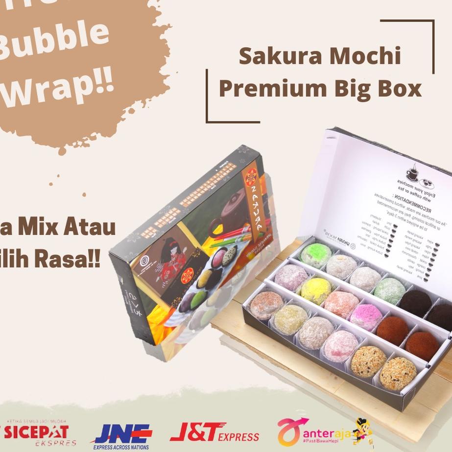 TERMURAH Mochi Sakura - Sakura Mochi - Paket Mochi Isi 18 Mochi- Premium Big Box- Mochi Sakura jogja