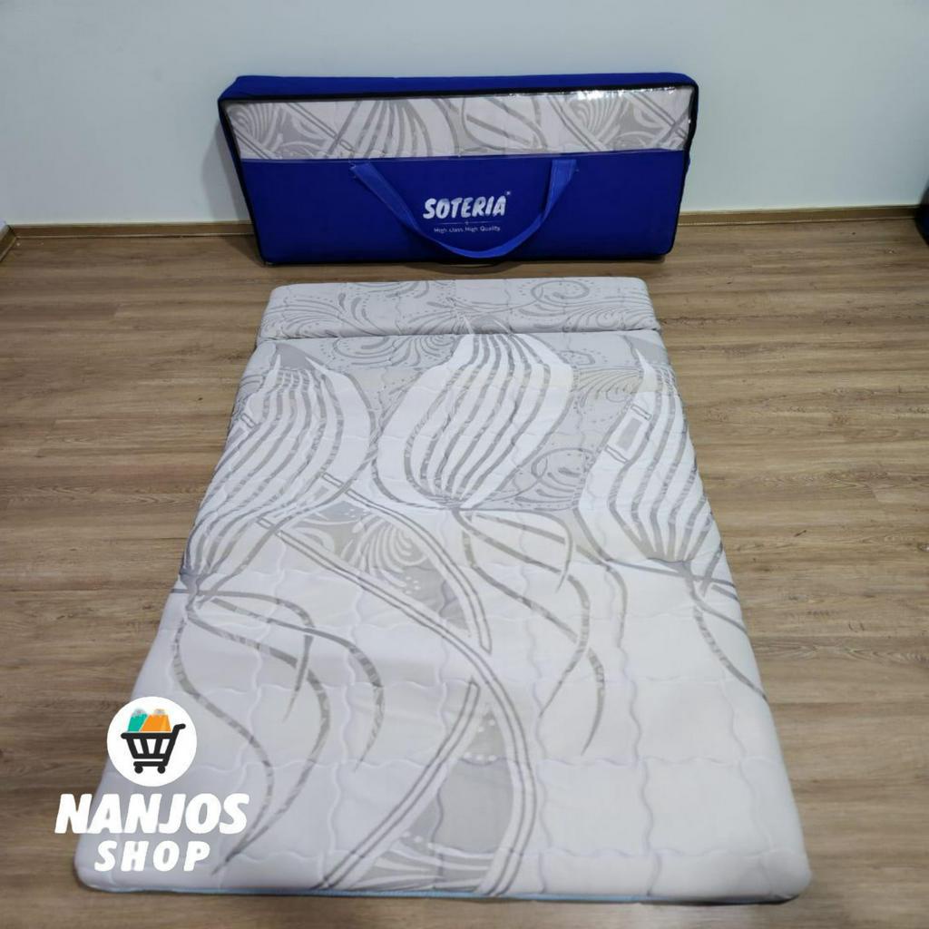 [FREE ONGKIR &amp; BISA COD] Kasur lipat Bantalan Busa Lembut Premium + Tas / Kasur Travel / Travel Bed Minimalist Simple / Kasur Gulung Lantai / Kasur Anak Kost Anti Kempes Anti Debu 120x190 SOTERIA