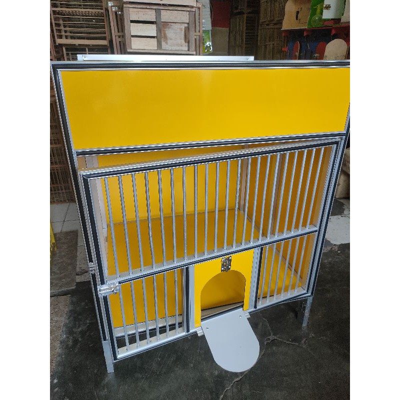 khusus via gojek kandang macan lipat full acp simpel mewah burung merpati dara elegan garansi