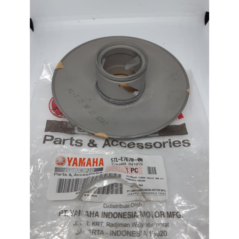 Pulley Bagian Depan-Secondary  Sliding Sheave Mio Old-Sporty-Mio Smile-Fino Karbu Asli 5TL-E7670-00