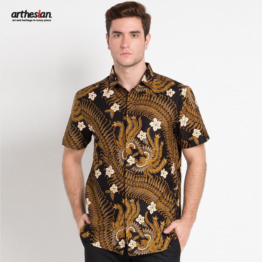 [Arthesian] Kemeja Batik Pria - Braid Batik Printing