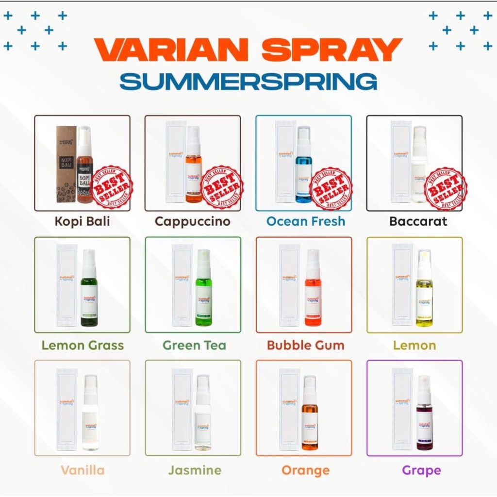 PA Summerspring Parfum Ruangan Spray Pengharum Mobil Kamar Lemari WC Semprot Original Tahan Lama SS048