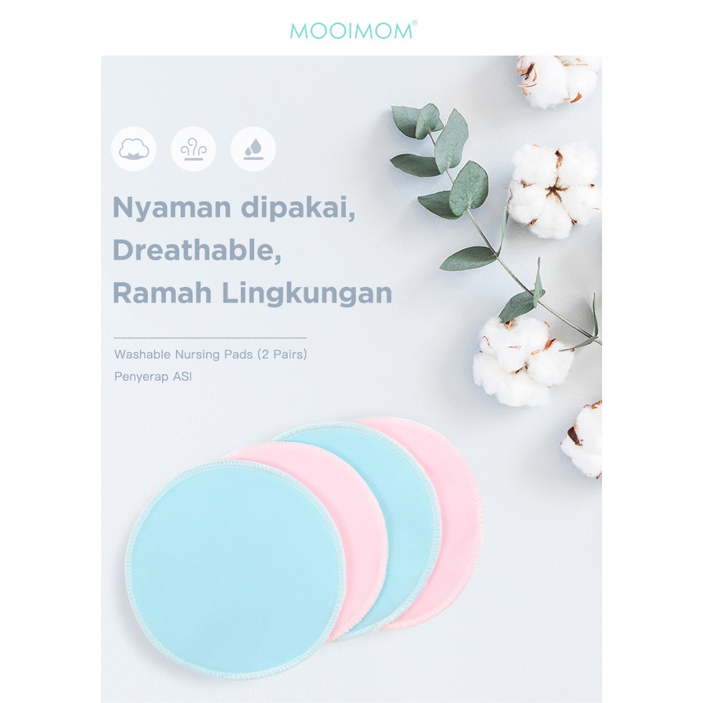 Penyerap ASI | MOOIMOM Breast Pad / Washable Nursing Pad