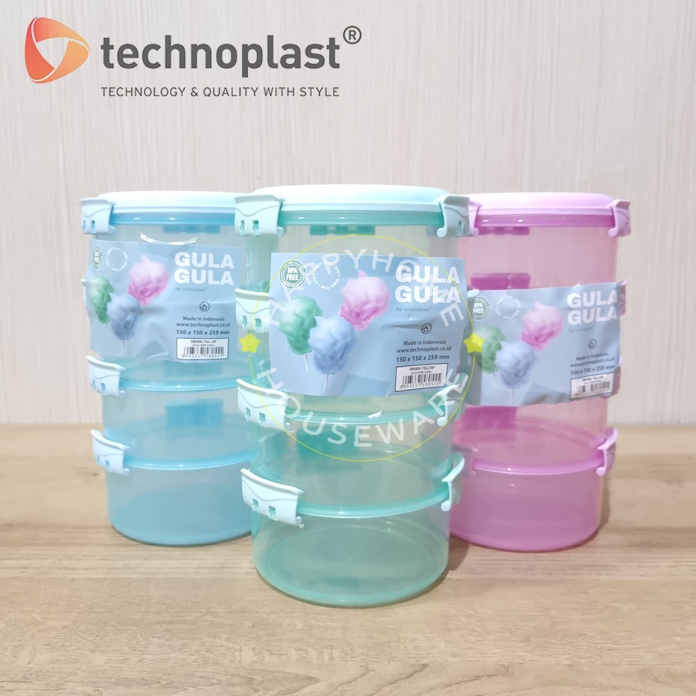 GULA-GULA Sealware Stackable 4SSN | Rantang Click Lock + Tas Set
