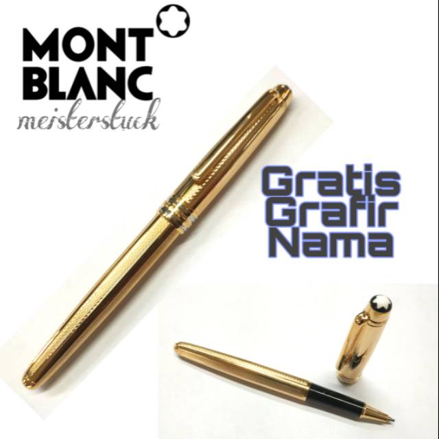 

Pulpen mewah sign pen rollerball Montblanc meisterstuck gratis Grafir nama
