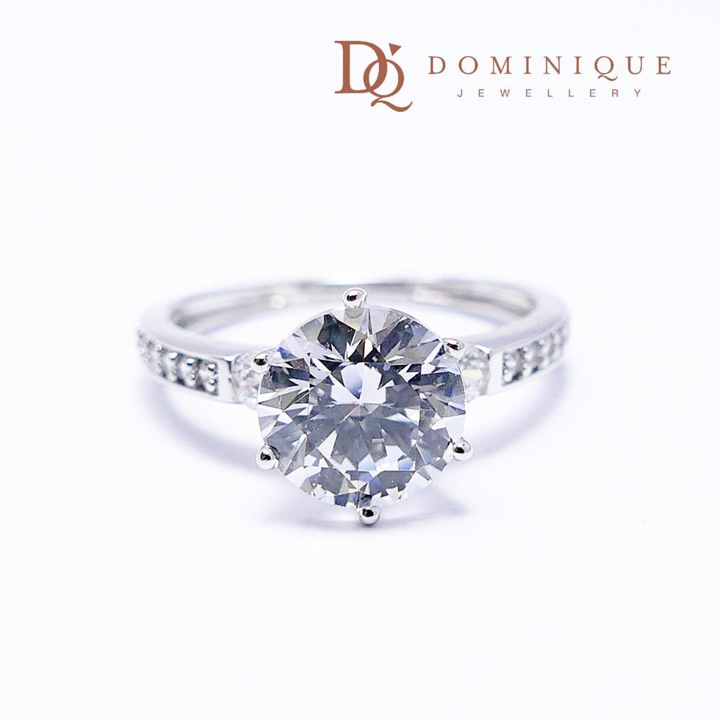 

Dominique Jewellery- Cincin Solitaire 75% SNI DQC 5003