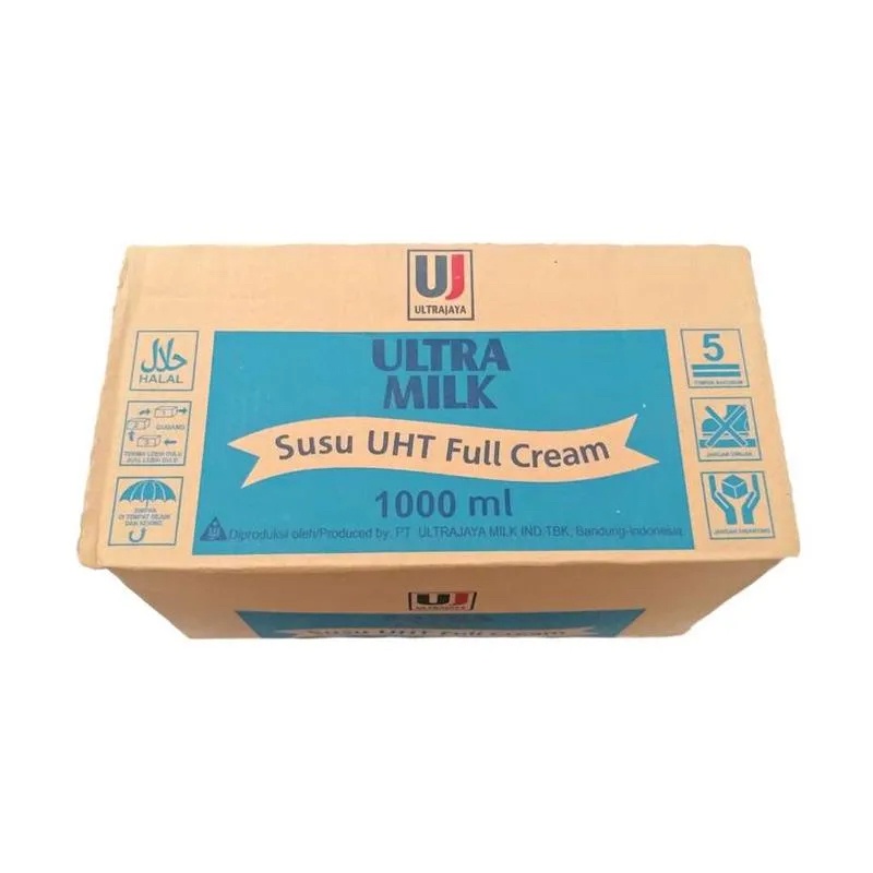 Susu Ultra Milk 1000 ml (1 liter) Full Cream / Coklat ( 1 KARTON ISI 12)