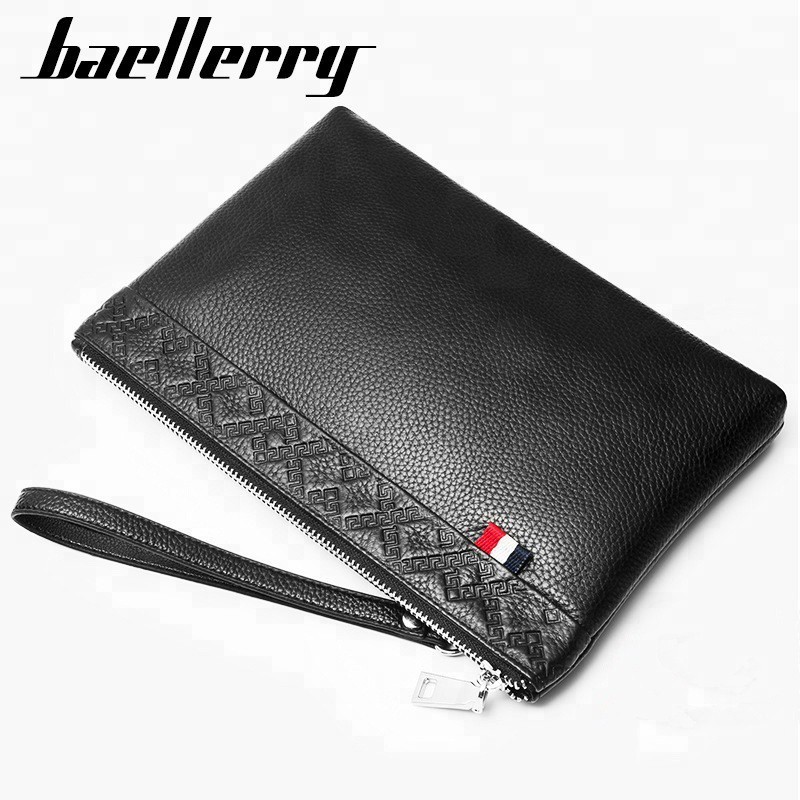 BAELLERRY 66082 Clutch Pria Dompet Tangan Kulit Asli Bahan Genuine Leather Premium WATCHKITE WKOS