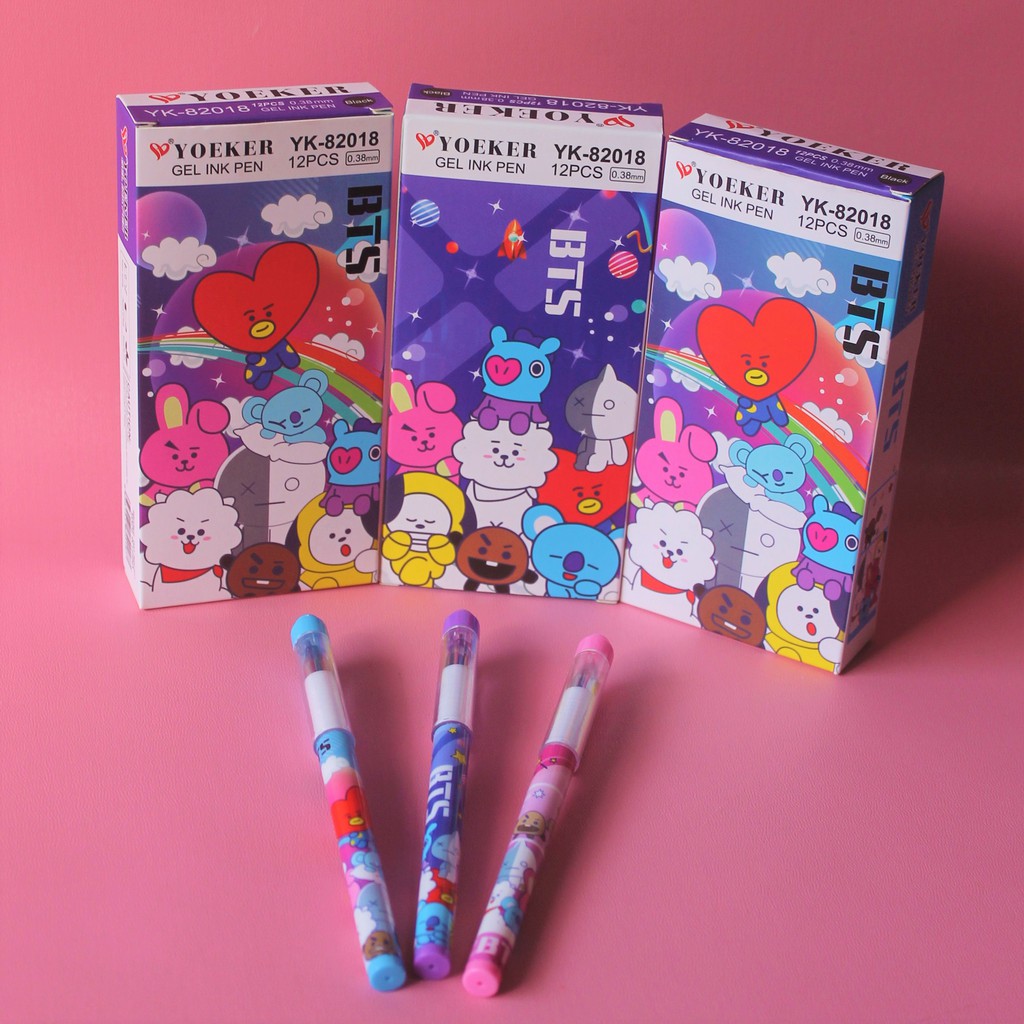 

Pulpen Gel BT21 BTS Pen Bollpoint BTS Bt21 KPop Gel Pen