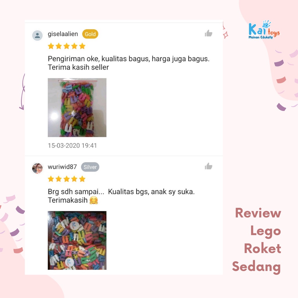 Lego Roket Tanggung / Lego Roket Jadul Sedang