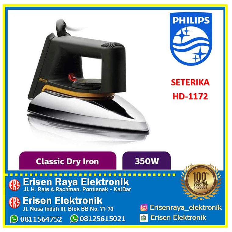 PHILIPS HD-1172 SETRIKA LOW WATT