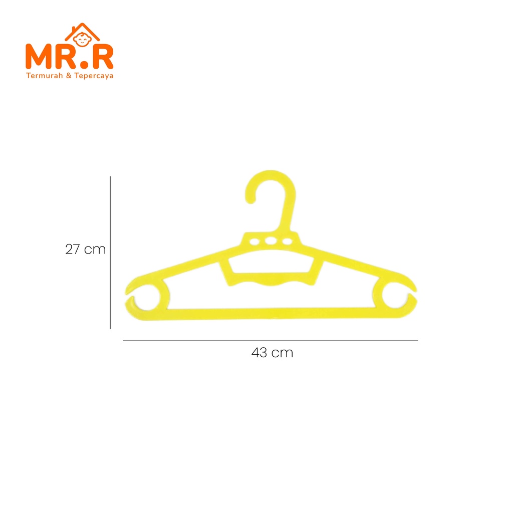 Gantungan Baju Plastik Hanger Baju Plastik Hanger Gantungan Pakaian Isi 4 pcs