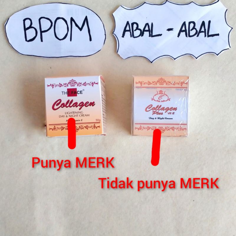 Cream Collagen The Face Day and Nigth Original BPOM