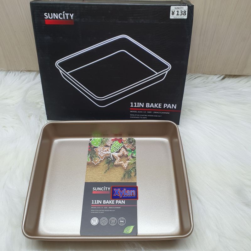 suncity 11 inch rectangular bake and roast pan / bakeware /baking pan /loyang kue