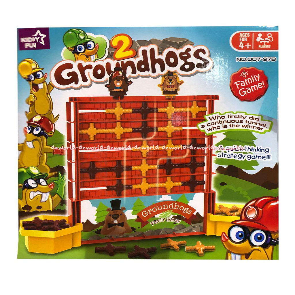 Kiddy Fun Groundhogs 2 Family Game Mainan Zigzag