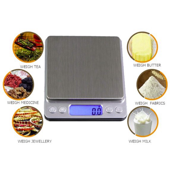 Timbangan Digital 500g 0.01g emas bumbu walet Dapur mini Scale Taffware Digipounds i2000 Silver Grab