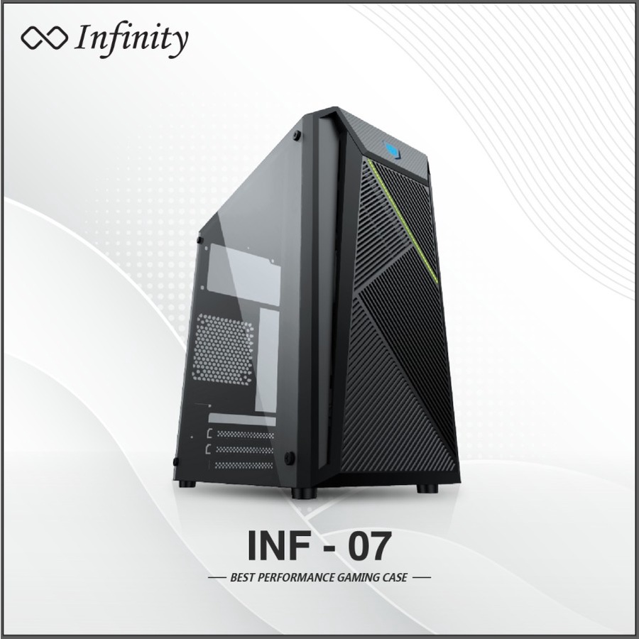 Casing Infinity INF 07 + PSU 250W RGB Strip Line ATX