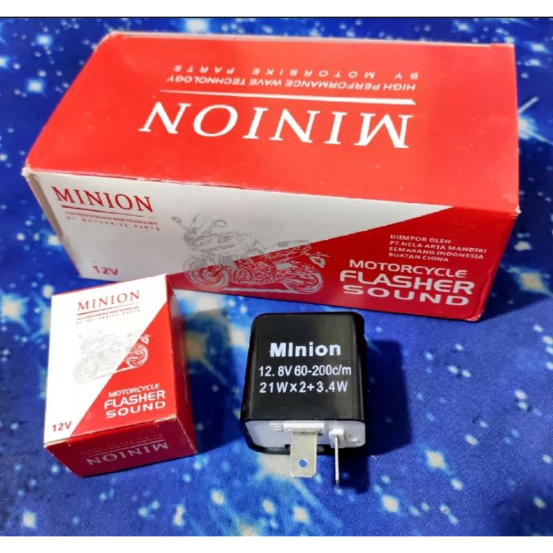 Flasher Sein LED bunyi Flasher sen LED stelan kedip cepat motor universal