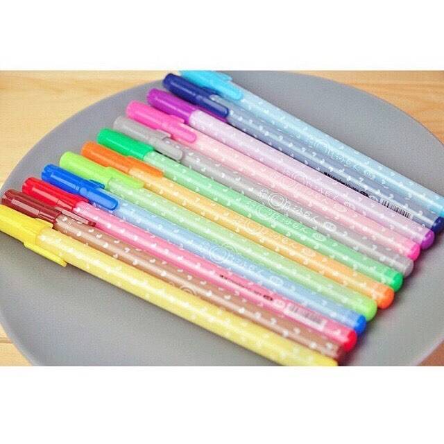 

Pulpen Gel warna warni 0.5mm Love