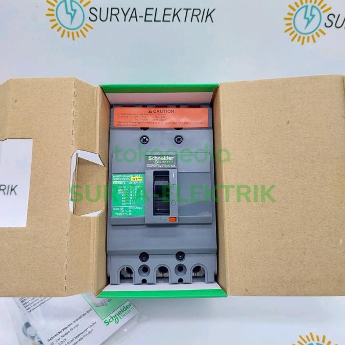 Mccb Schneider Ezc100N Ezc 100N 3P 63A 63 A Amper 3 Phase Easypact