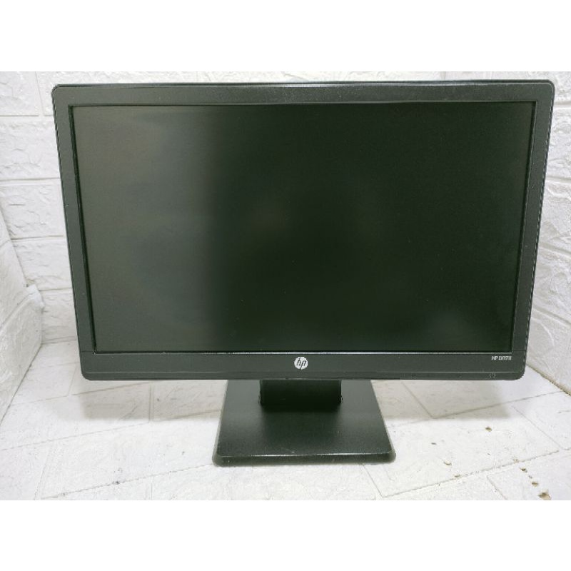 MONITOR LED HP 19 INCH LIKE NEW LENGKAP KABEL BERGARANSI