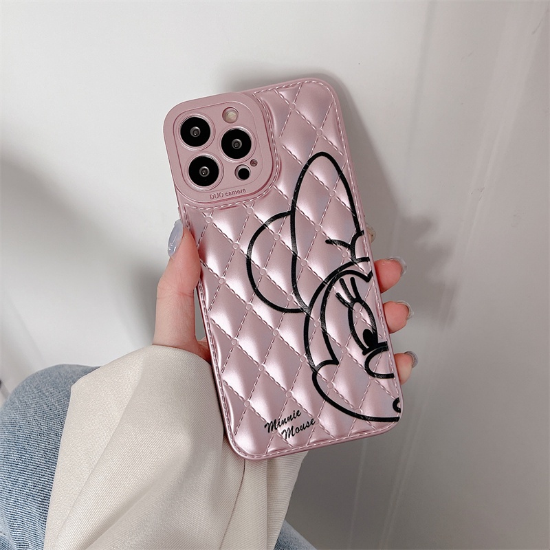 Case Pasangan Desain Disney Mickey Minnie Tahan Banting Untuk iphone 11 pro max 13 12 pro max Xs max XR 7plus 8plus